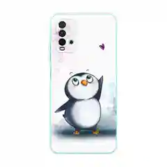 Морской силиконовый чехол на Xiaomi Redmi 9T / Редми 9Т прозрачный, с рисунком, защита камеры