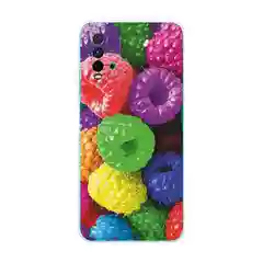 Фуксия силиконовый чехол на Xiaomi Redmi 9T / Редми 9Т прозрачный, с рисунком, защита камеры