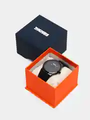 Синий мужские наручные часы Skmei 1601S(PU) в подарочной упаковке
