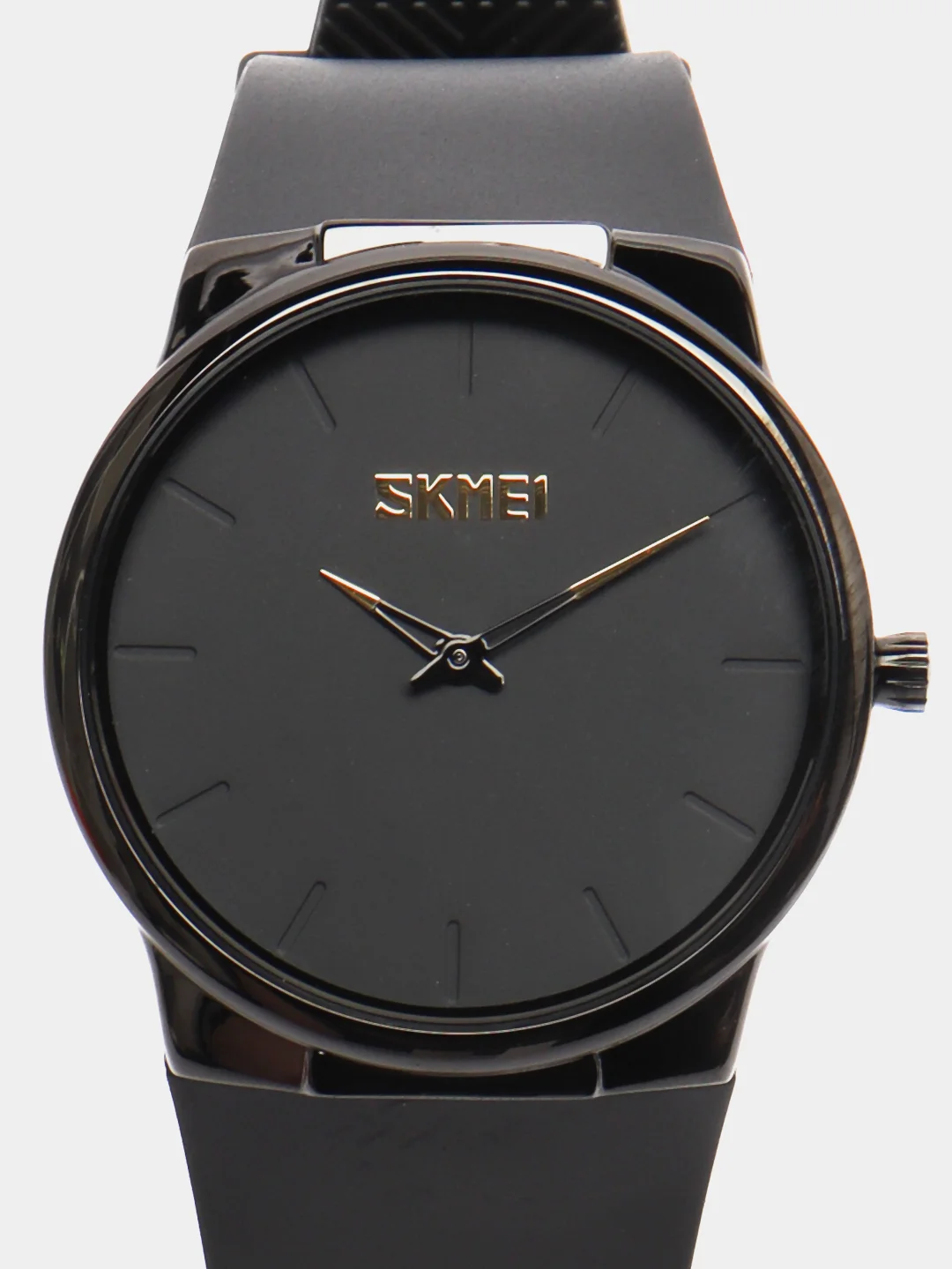Черный мужские наручные часы Skmei 1601S(PU) в подарочной упаковке