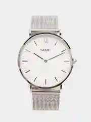 Серебряный мужские наручные часы Skmei 1181 в подарочной упаковке