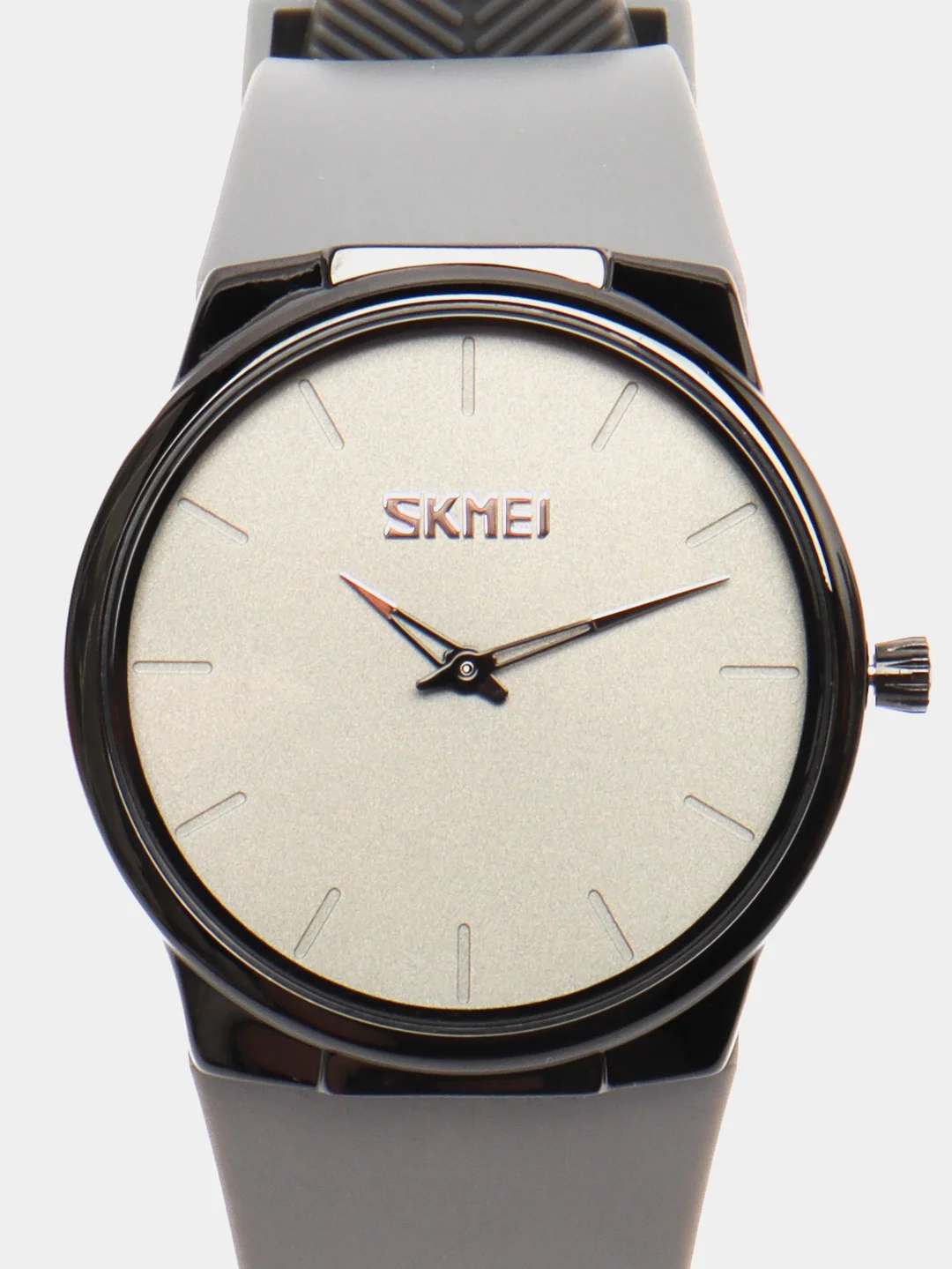 Серый мужские наручные часы Skmei 1601S(PU) в подарочной упаковке