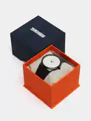 Белый мужские наручные часы Skmei 1601S(PU) в подарочной упаковке