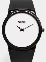 Белый мужские наручные часы Skmei 1601S(PU) в подарочной упаковке