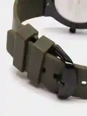 Зелёный хаки мужские наручные часы Skmei 1601S(PU) в подарочной упаковке