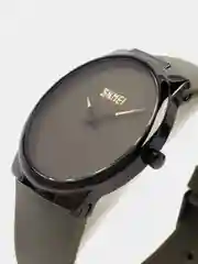 Зелёный хаки мужские наручные часы Skmei 1601S(PU) в подарочной упаковке