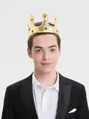 Золотой карнавальная корона "Король"