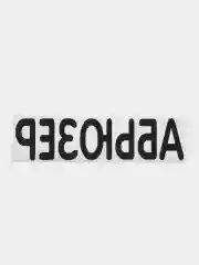 Хром термонаклейка на одежду в виде надписи