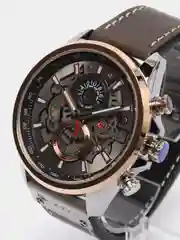 Серебряный мужские наручные часы Curren 8380 с хронографом в подарочной упаковке