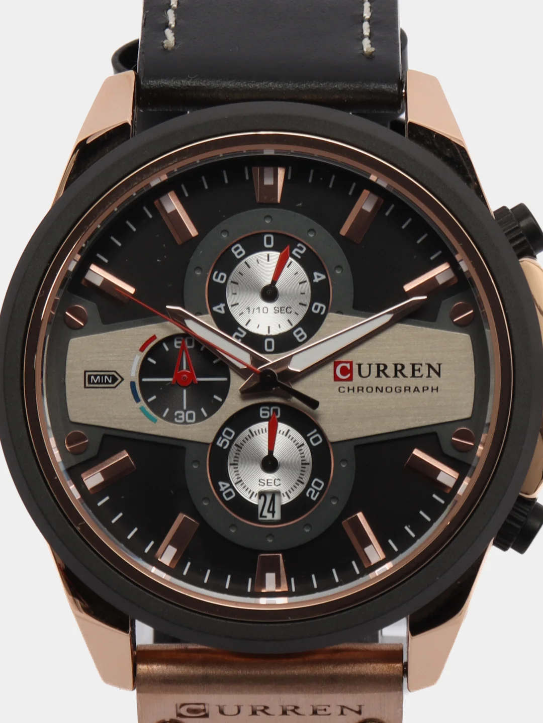 Черный мужские наручные часы Curren 8394 с хронографом в подарочной упаковке