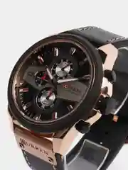 Черный мужские наручные часы Curren 8394 с хронографом в подарочной упаковке