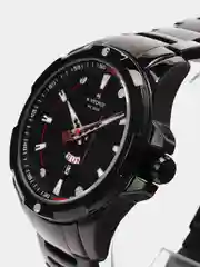 Черный мужские наручные часы Naviforce NF9161 с календарём, в подарочной упаковке