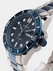 Синий мужские наручные часы Naviforce NF9198 с календарём, в подарочной упаковке