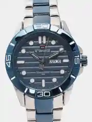 Синий мужские наручные часы Naviforce NF9198 с календарём, в подарочной упаковке