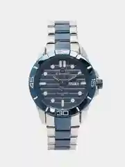 Синий мужские наручные часы Naviforce NF9198 с календарём, в подарочной упаковке