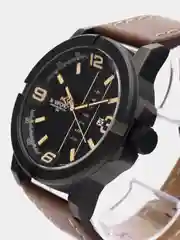 Угольный мужские наручные часы Naviforce NF9177 с календарём, в подарочной упаковке