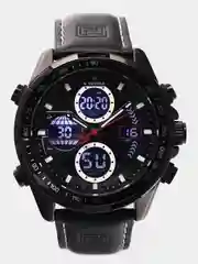 Черный мужские наручные часы Naviforce NF9197L с хронографом, в подарочной упаковке