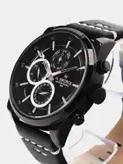 Черный мужские наручные часы Naviforce NF9148 с хронографом, в подарочной упаковке