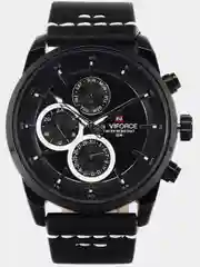 Черный мужские наручные часы Naviforce NF9148 с хронографом, в подарочной упаковке