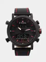 Белый мужские наручные часы Naviforce NF 9135 с календарём, в подарочной упаковке