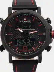 Белый мужские наручные часы Naviforce NF 9135 с календарём, в подарочной упаковке
