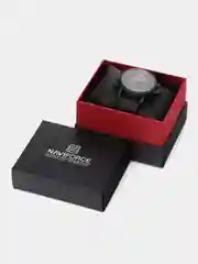 Белый мужские наручные часы Naviforce NF 9135 с календарём, в подарочной упаковке