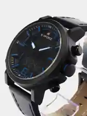Синий мужские наручные часы Naviforce NF 9135 с календарём, в подарочной упаковке
