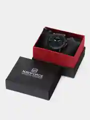 Синий мужские наручные часы Naviforce NF 9135 с календарём, в подарочной упаковке
