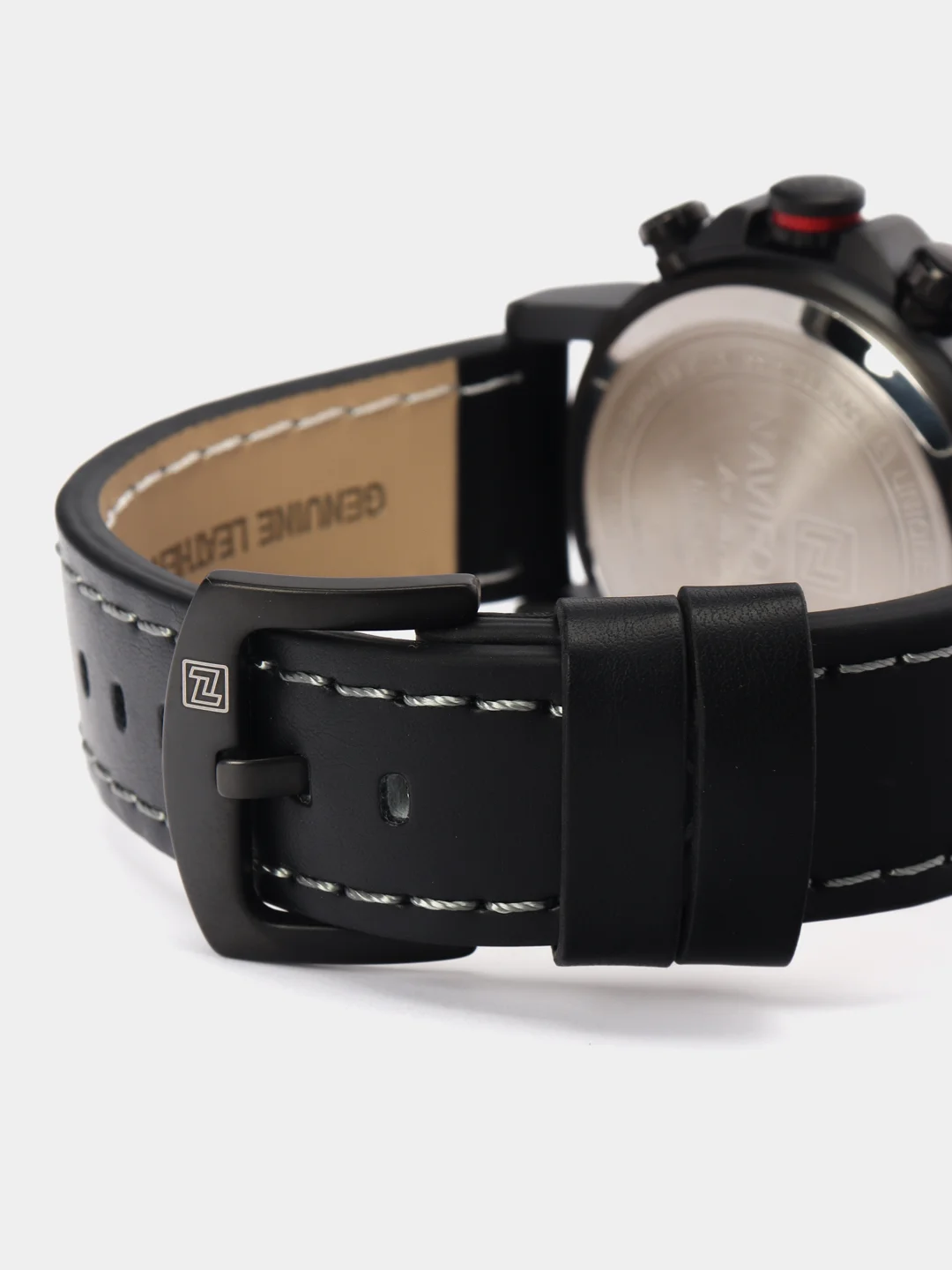 Коричневый мужские наручные часы Naviforce NF 9135 с календарём, в подарочной упаковке