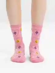 Розовый носки женские