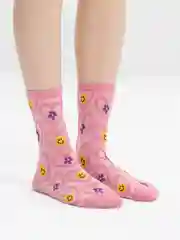 Розовый носки женские