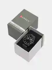 Серый мужские наручные часы Curren 8421 с хронографом в подарочной упаковке