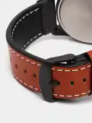 Коричневый мужские наручные часы Curren 8380 с хронографом в подарочной упаковке