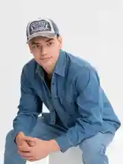 Синий меланж бейсболка, кепка мужская, женская Motors Rasing Team, 6 видов