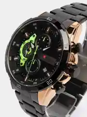 Черный мужские наручные часы Curren 8402 с хронографом в подарочной упаковке