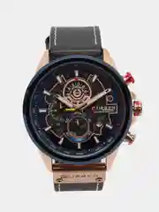 Синий мужские наручные часы Curren 8380 с хронографом в подарочной упаковке