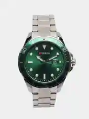Зеленый наручные часы Curren 8388, мужские, с календарем, в подарочной упаковке