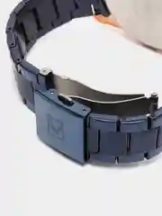 Синий мужские наручные часы Curren 8418 с хронографом в подарочной упаковке