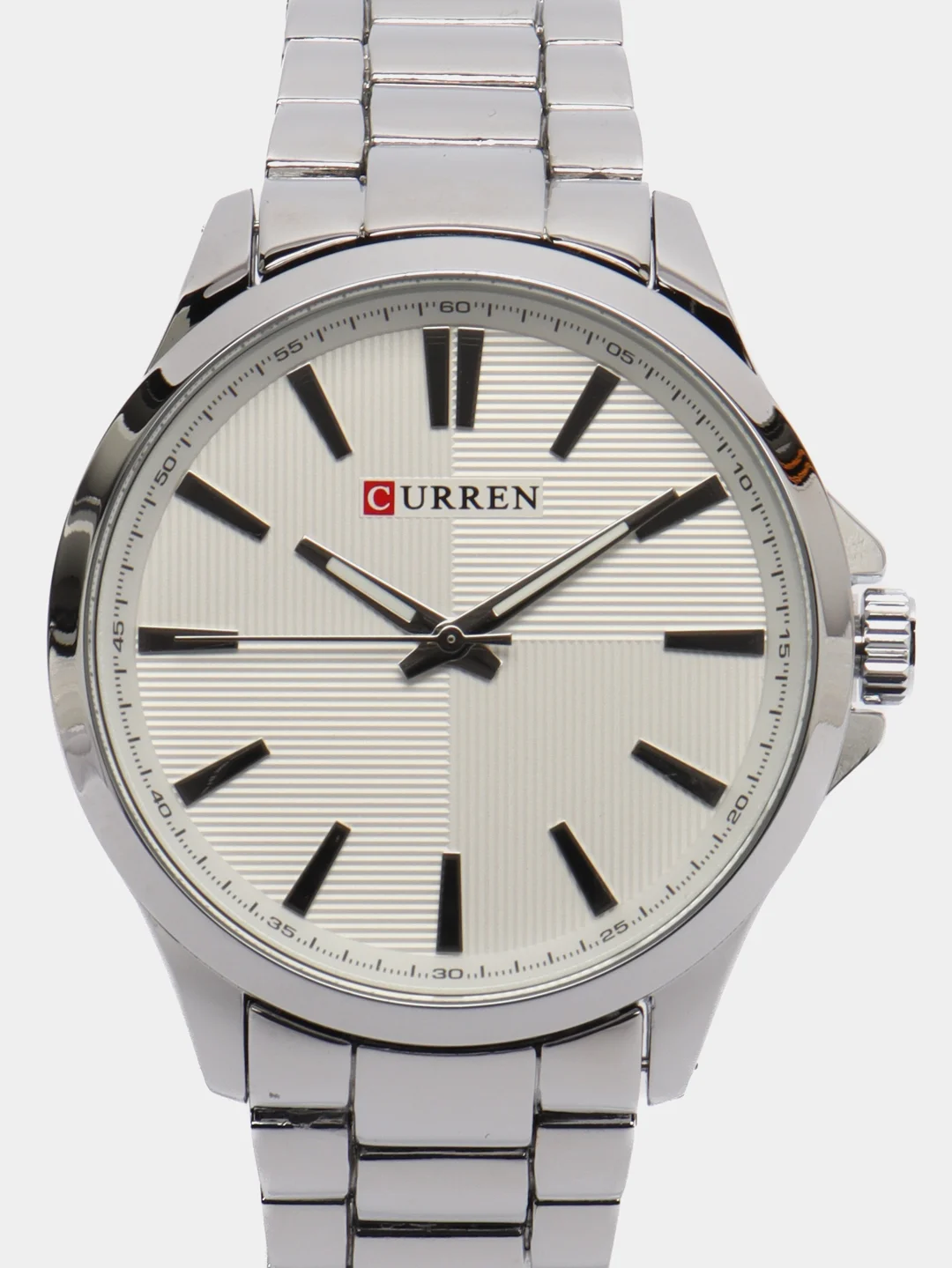 Серебряный мужские наручные часы Curren 8322 в подарочной упаковке