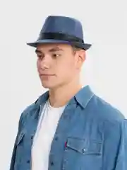 Синий шляпа соломенная / сетчатая / классическая / мужская / женская