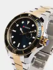 Синий наручные часы Curren 8388, мужские, с календарем, в подарочной упаковке