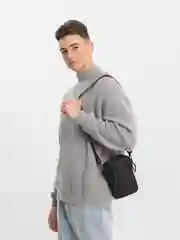 Черный сумка мужская, через плечо