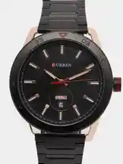 Черный мужские наручные часы Curren 8331 с календарём в подарочной упаковке