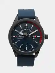 Синий мужские наручные часы Curren 8421 с хронографом в подарочной упаковке