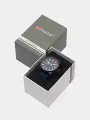 Серый мужские наручные часы Curren 8421 с хронографом в подарочной упаковке