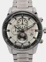 Серебряный мужские наручные часы  Curren 8362 с хронографом в подарочной упаковке