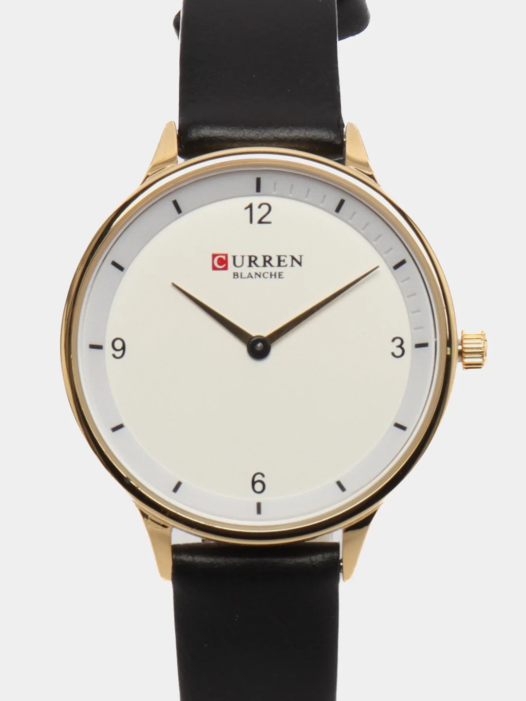Черный женские наручные часы Curren 9039 в подарочной упаковке