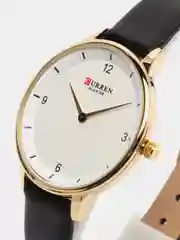 Черный женские наручные часы Curren 9039 в подарочной упаковке