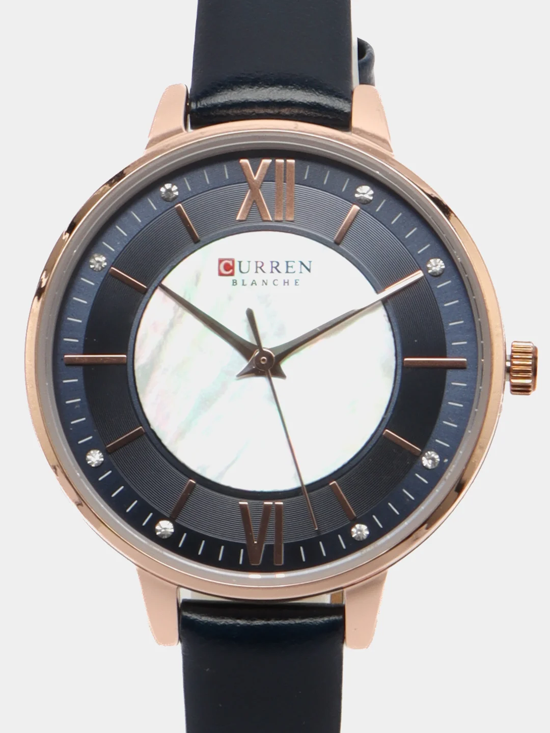 Синий женские наручные часы Curren 9080 в подарочной упаковке