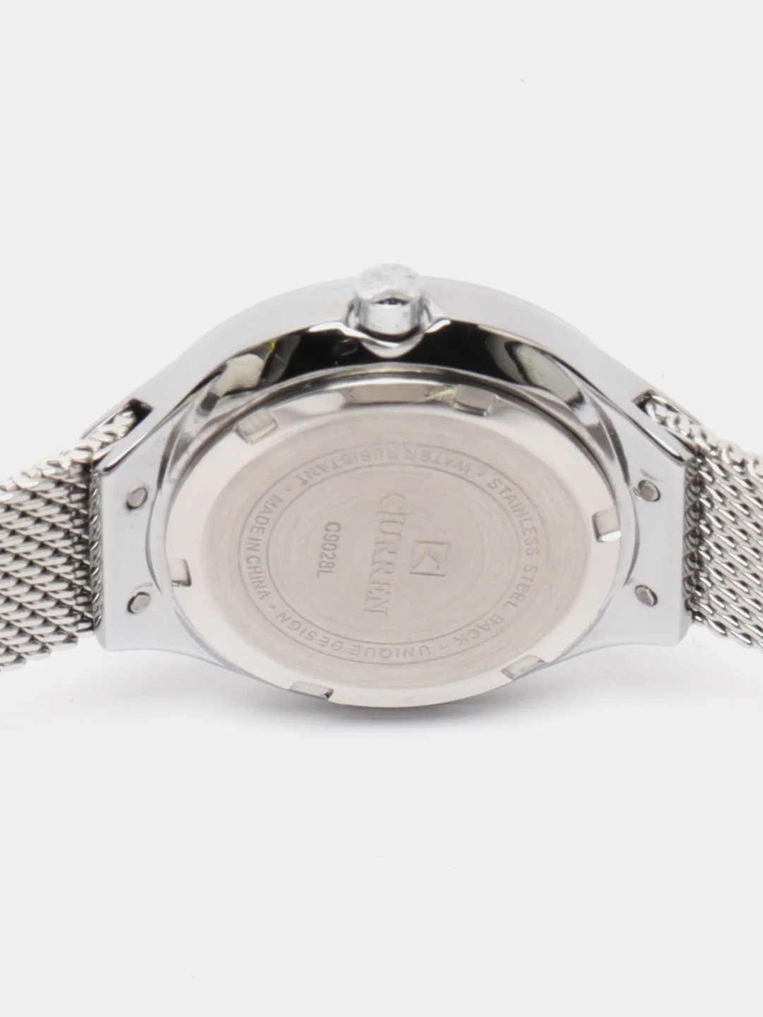 Серебряный женские наручные часы Curren 9028 в подарочной упаковке